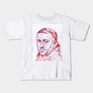 William of Ockham Portrait | William of Ockham Artwork | line art Kids T-Shirt